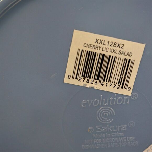 4 Sakura Evolution Melamine Plates Gracey Knight Design Blue with Cherrie 9.25" - Picture 7 of 8